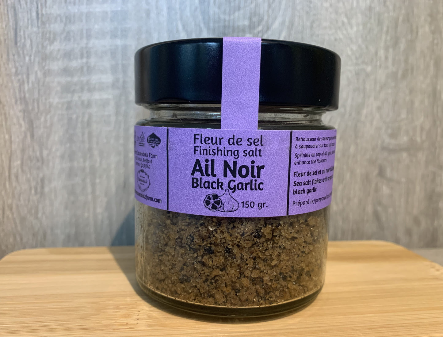 FLEUR DE SEL À L'AIL NOIR - POT